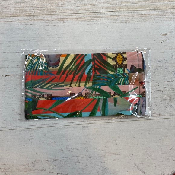 Johnny Was Accessories - Johnny Was Silk Charmeuse Multi Color Print Face Mask